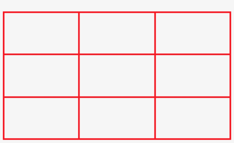 Composición Cinematográfica - Правило Третей Сетка Png, transparent png download