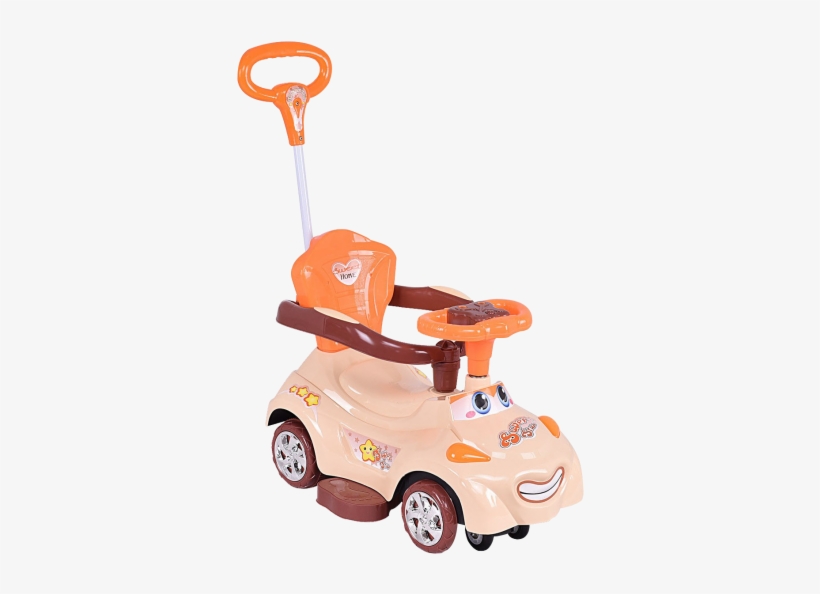Kids Riding Pushing Sliding Car With Handle - Child, transparent png download