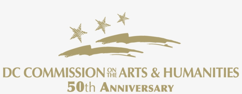 Cah Logo 50th Gold - Dc Commission On Arts And Humanities Logo, transparent png download