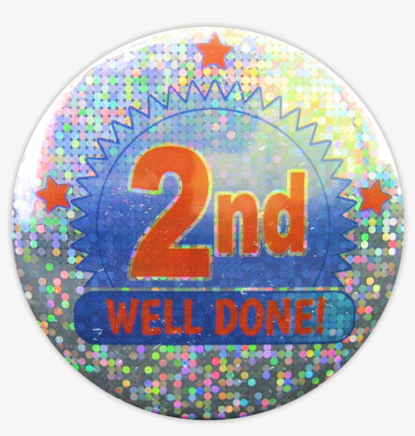 These Sparkling Badges For Second Place Really Shimmer - Circle, transparent png download