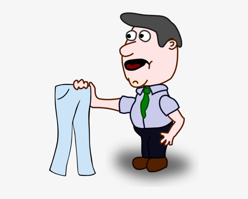 Holding Pants - Holding Pants Clipart, transparent png download