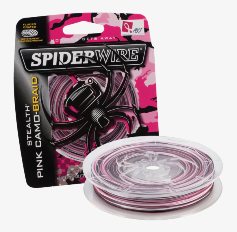 Spiderwire Stealth Pink-camo Braided Fishing Line - Spiderwire Stealth Braid Fishing Line, Pink, transparent png download