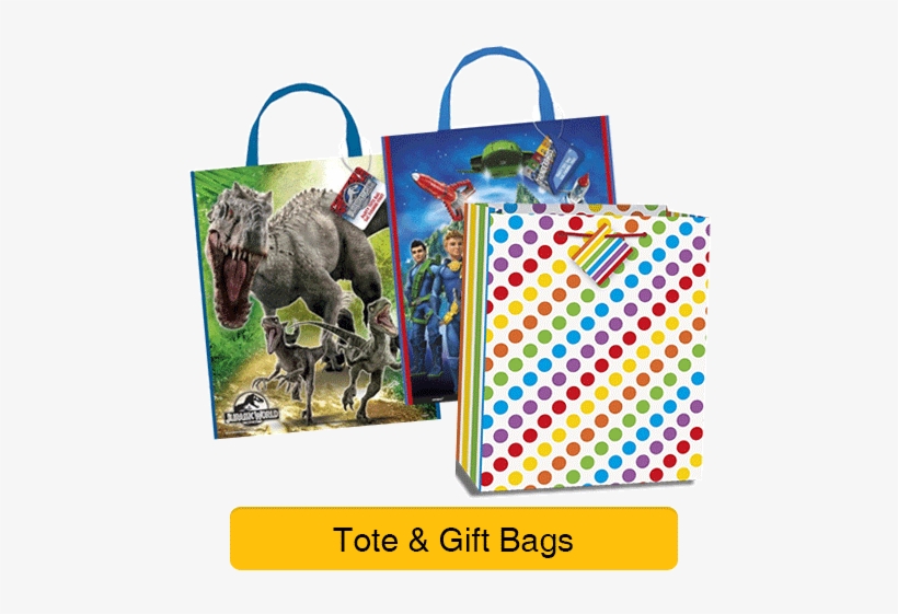 Wrapping Paper, Gift Bags & Cards - Jurassic World Large Plastic Party Tote Bag, transparent png download