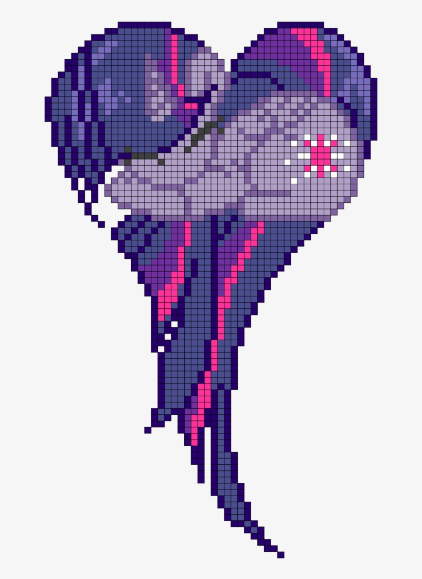 Twilight Sparkle Heart Pixel Art 186684 - Twilight Sparkle Love Heart, transparent png download