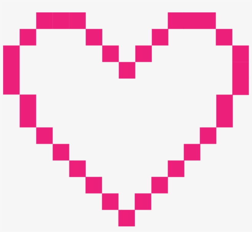 Pick My Brain - Black And White Pixel Heart, transparent png download