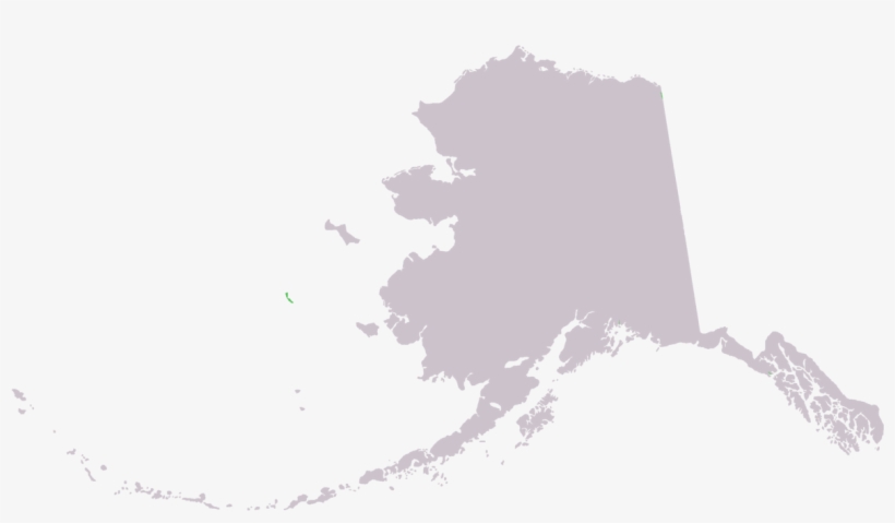 Alaska Map Black And White, transparent png download