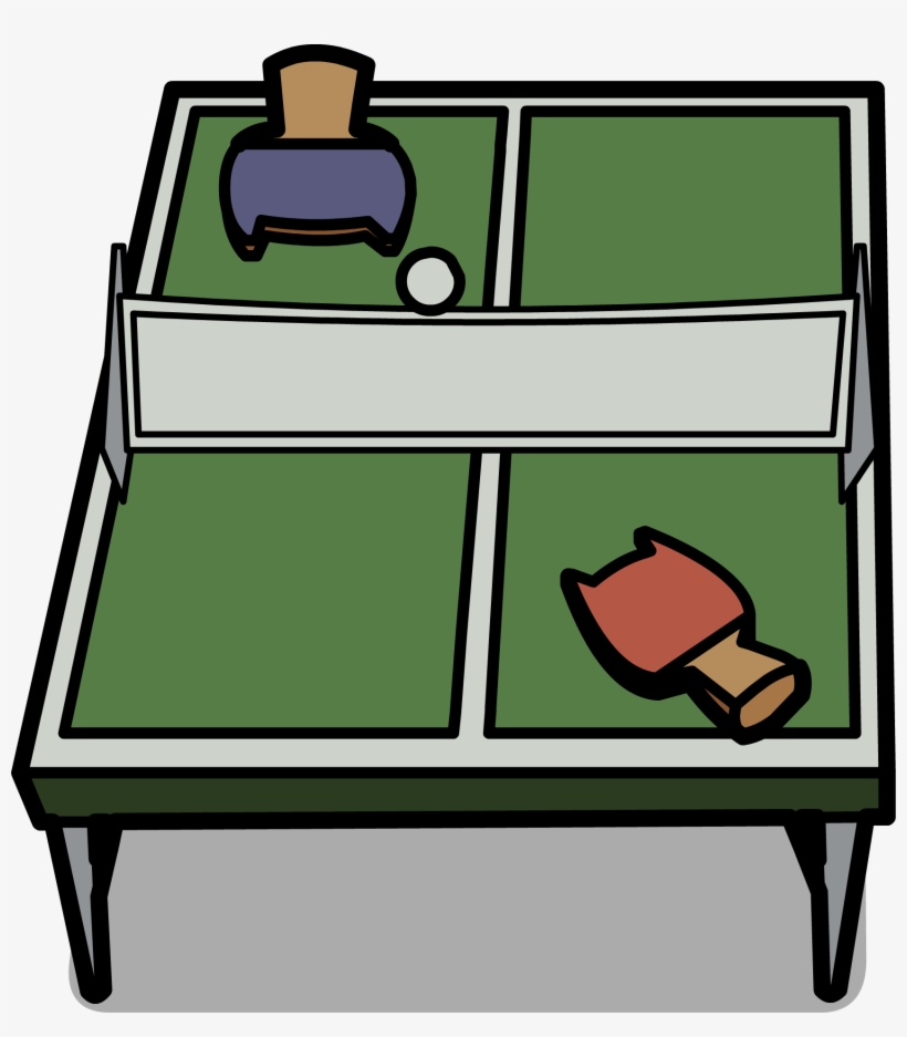 Monster Ping Pong Table Furniture Icon Id 2024 - Ping Pong Table Cartoon Png, transparent png download
