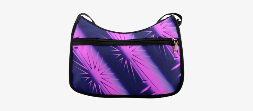 Purple And Blue Starburst Abstract Crossbody Bags - Interestprint Personalized Backpack Purple And Blue, transparent png download