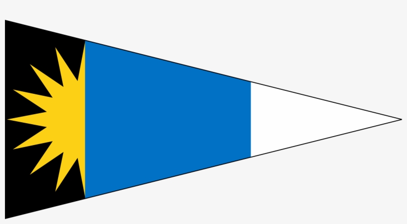 Oca Pennant Flag For Antigua And Barbuda - Antigua And Barbuda, transparent png download