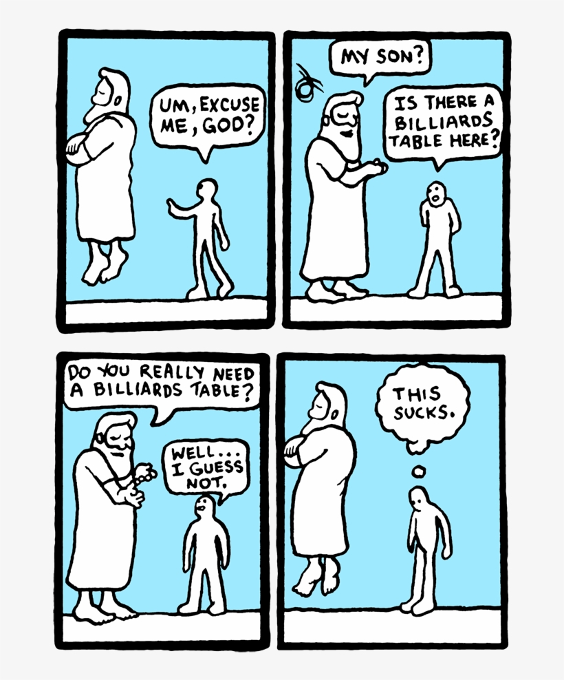 Billiards In Heaven - Comics, transparent png download