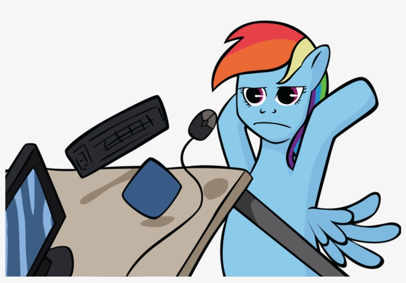 Showing Post & Media For Cartoon Table Flipped Over - Rainbow Dash Table Flip, transparent png download