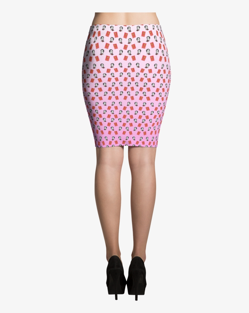 Mao Pencil Skirt - Imagineavalon Funky Christmas Skirt, Cool Christmas, transparent png download