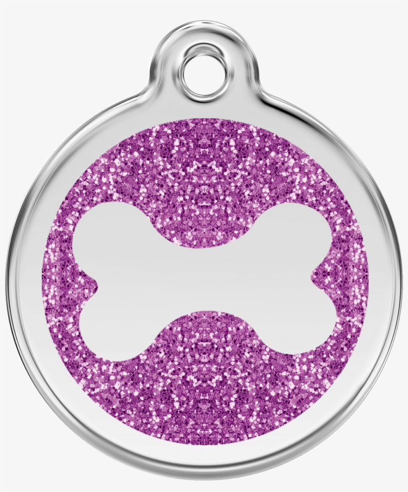 Xbnpm, 9330725044913, Image - Red Dingo Glitter Bone Pet Id Dog Tags In Stainless, transparent png download