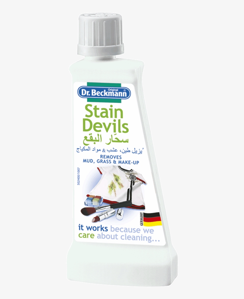 Removes Grass Stains, Makeup Stains, Lipstick Stains - Dr Beckmann Stain Devils, Removes Mud, Grass, Make-up, transparent png download