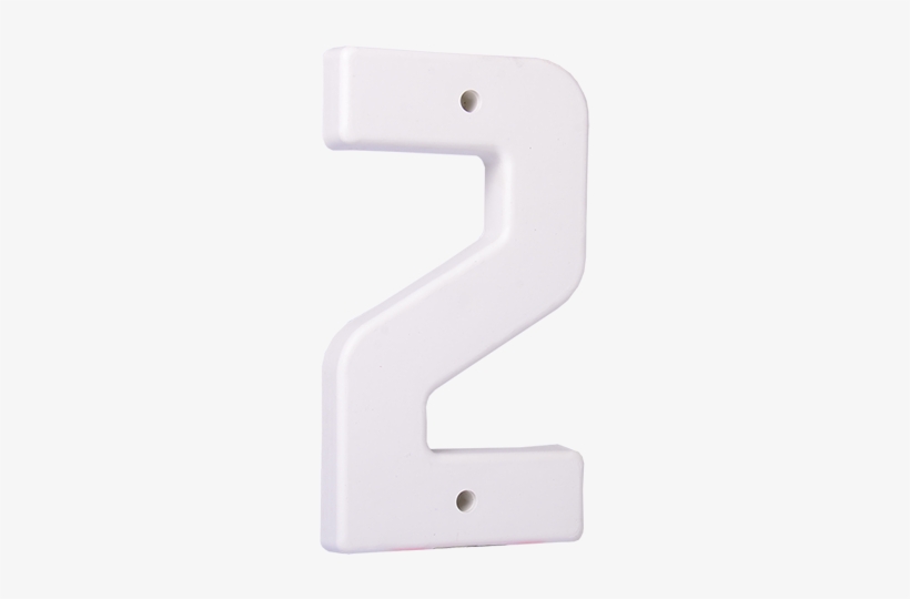 Home > Numero 2 Branco, Plástico L10,5cm X A19,5cm - Number, transparent png download