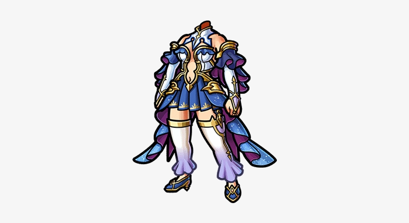 Gear-snow Glitter Dress Render - Unison League Snow Glitter Dress, transparent png download