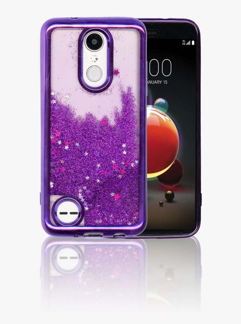Lg Aristo 2 Mm Electroplated Water Glitter Case With - Lg Aristo, transparent png download