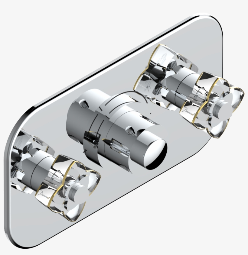 Trim For Thermostatic Mixer With 2 Valves Item To Be - Ceiling, transparent png download
