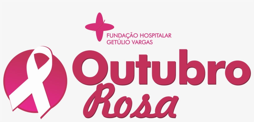 Outubro Rosa Fhgv - Graphic Design, transparent png download