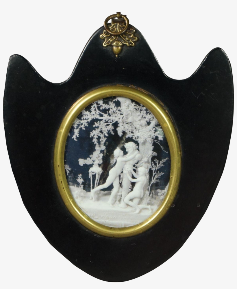 19th Century Regency Empty Portrait Miniature Frame - Badge, transparent png download