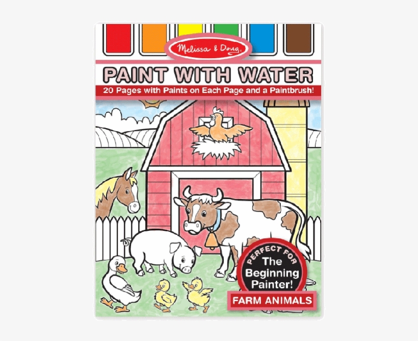 Melissa & Doug Farm Animals Paint With Water - Melissa & Doug Paint With Water - Farm Animals, transparent png download