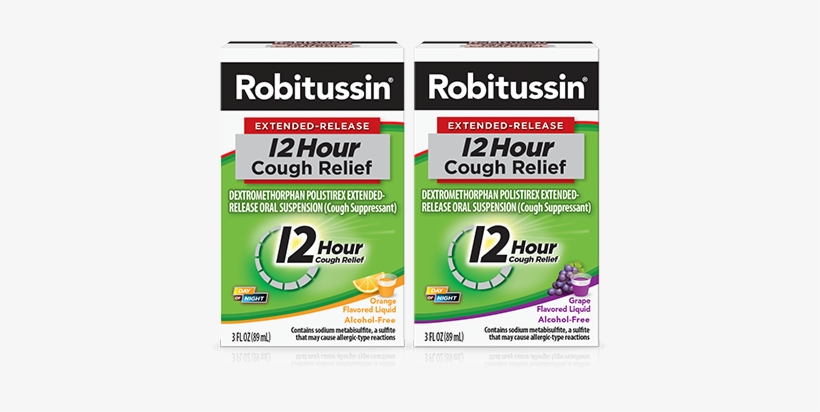 Robitussin 12 Hour Cough Medicine Over The Counter - Robitussin 12 Hour Cough Relief, transparent png download