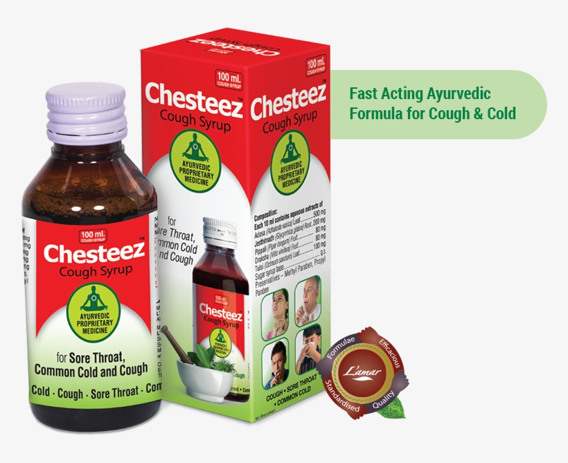 Chesteez Cough Syrup - Ayurvedic Products Cough Syrup, transparent png download