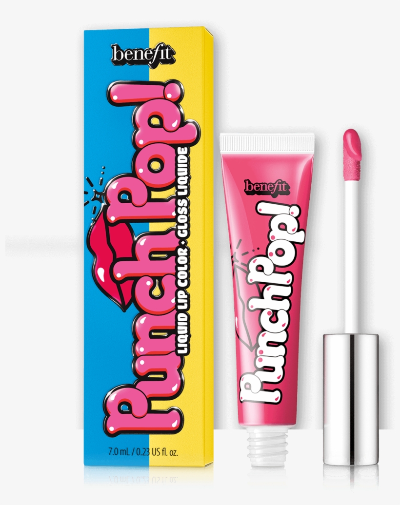 Punch Pop Liquid Lip Color Contains Vitamin E For Soft, - Benefit Cosmetics Punch Pop, transparent png download