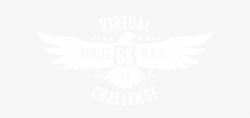 Route 66 Virtual Fitness Challenge Logo - Emblem, transparent png download