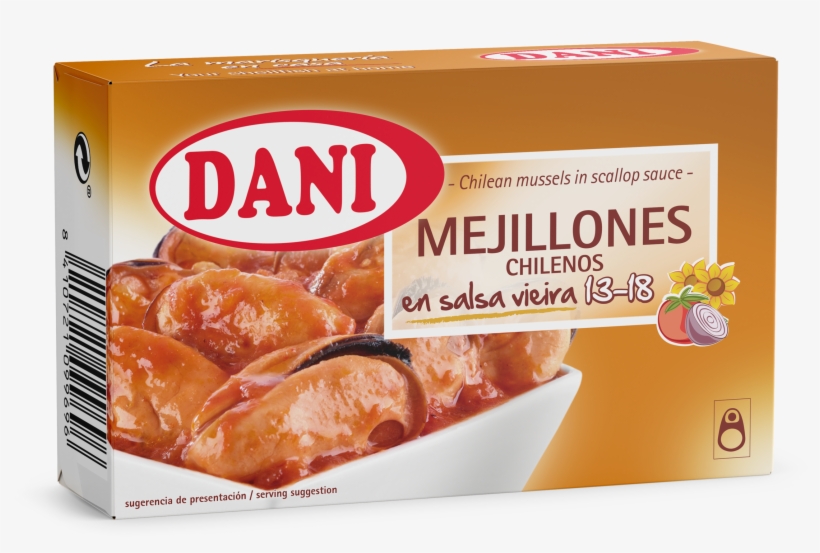 Chilean Mussels In Scallop Sauce 106g - Conservas Dani, transparent png download