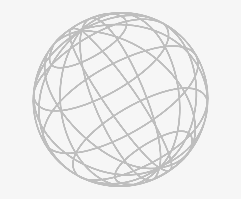 Small - Wire Frame Globe Png, transparent png download