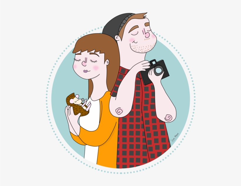Ilustración De Pareja - Ilustracion Pareja Png, transparent png download