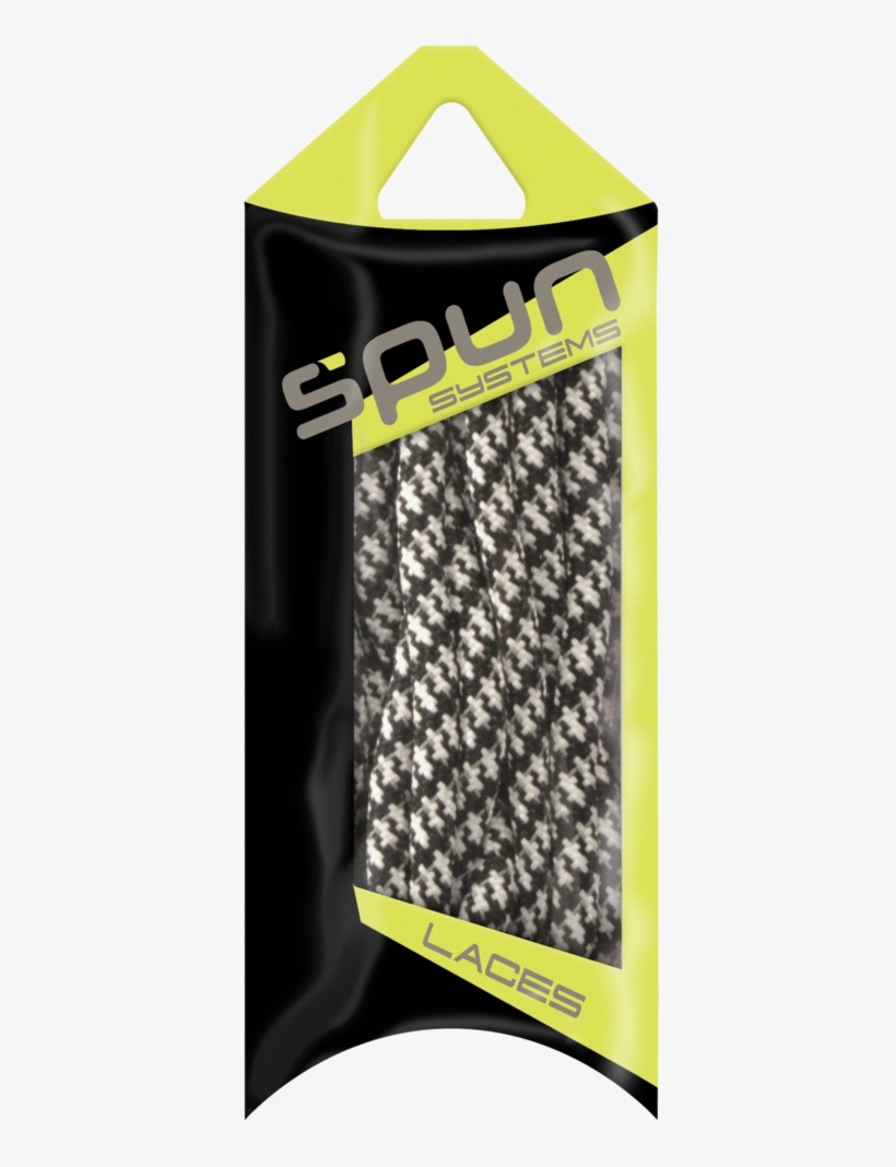 Spun™ Round Houndstooth Shoelaces - Oval Athletic Laces, transparent png download