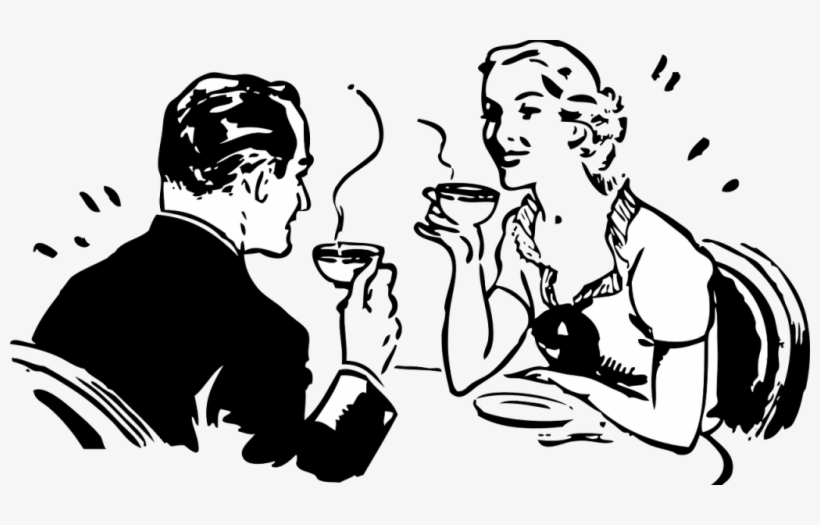 Como Tener Pareja - Drinking Coffee Clip Art, transparent png download