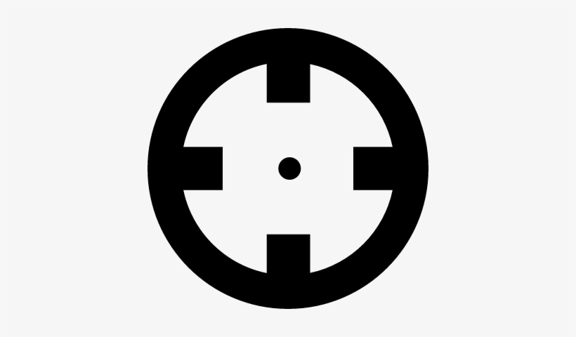 Crosshair Vector - Start Icon Free, transparent png download