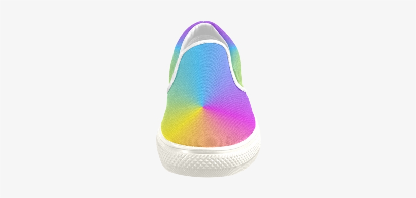 Pastel Rainbow Sunburst Men's Unusual Slip-on Canvas - Nike Free, transparent png download