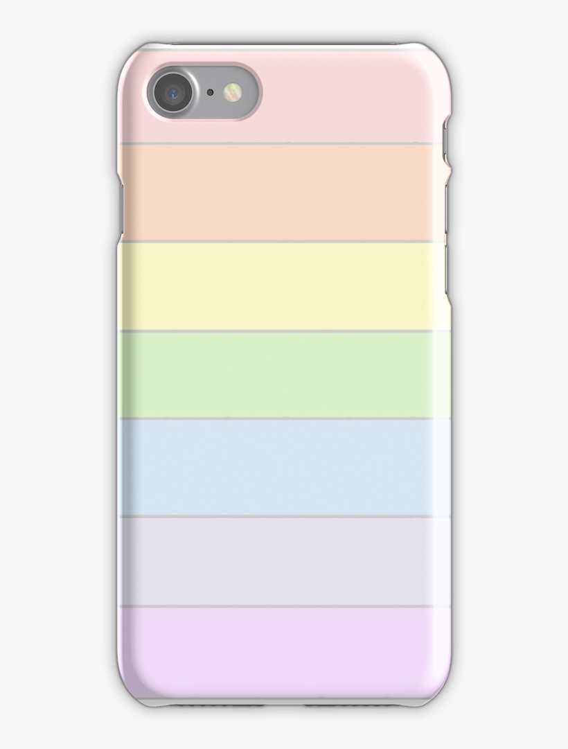 Gay Pastel Rainbow Flag Iphone 7 Snap Case - Mobile Phone, transparent png download