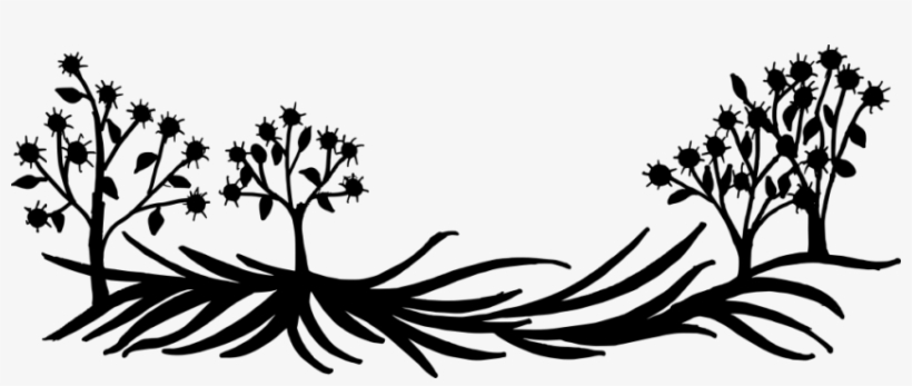 Free Png Nature Background Silhouette Png Images Transparent - Flower Silhouette Transparent Background, transparent png download