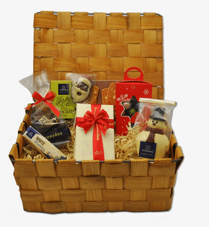 Leonidas Large Holiday Gift Basket - Gift Basket, transparent png download