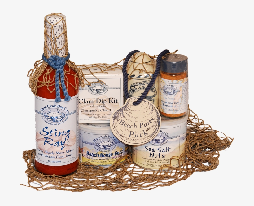 Beach Party Gift Box - Blue Crab Baby Sting Ray Spicy Bloody Mary Mixer -, transparent png download