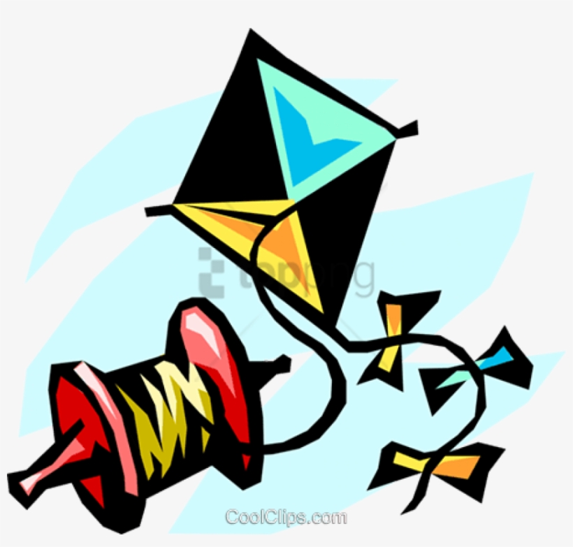 Empinando Uma Pipa Livre De Direitos Vetores Clip Art - Fly A Kite Cartoon, transparent png download