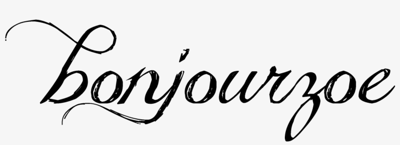 Bonjourzoe - Calligraphy, transparent png download
