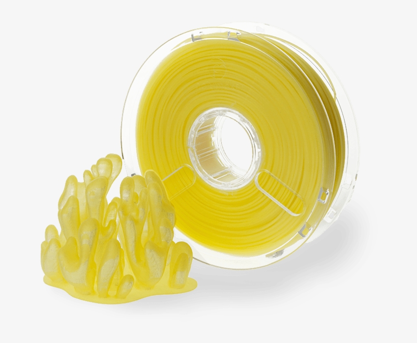 Polyplus Translucent Colour Yellow - Polymaker Polyplus Pla Transparent Yellow - 2,85 Mm, transparent png download