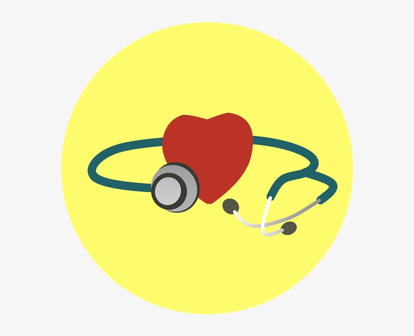Heart, Stethoscope, Health, Illness, Examine - Heart, transparent png download