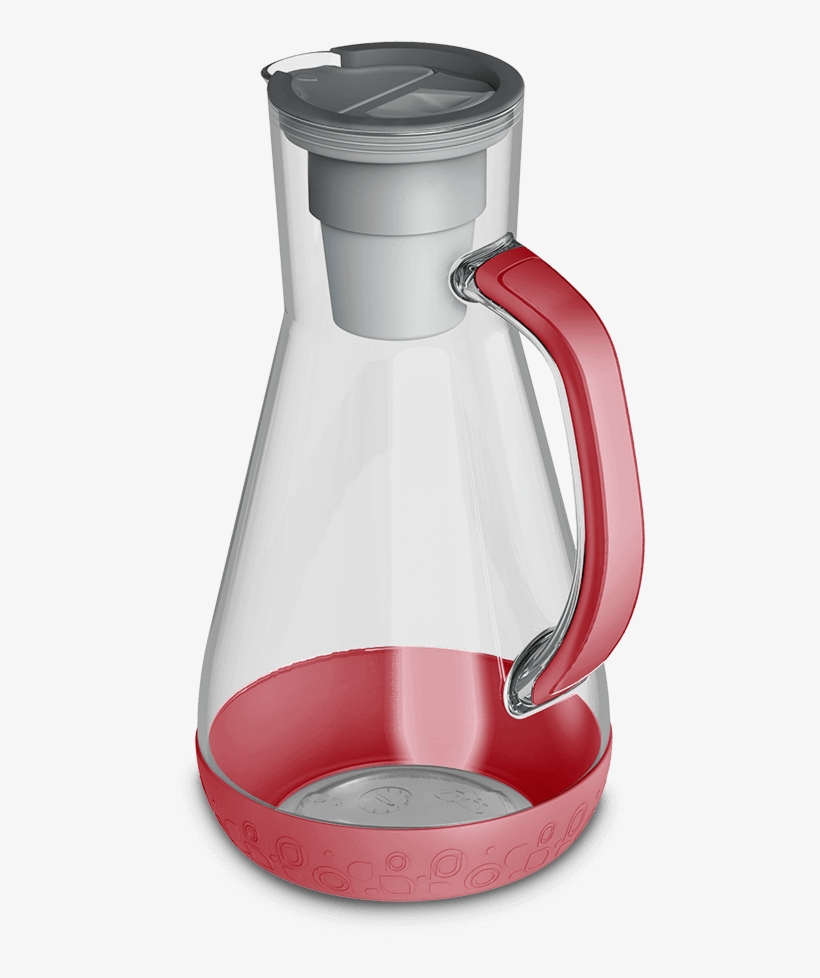 64 Oz Pitcher Red With Filter - Blue, transparent png download
