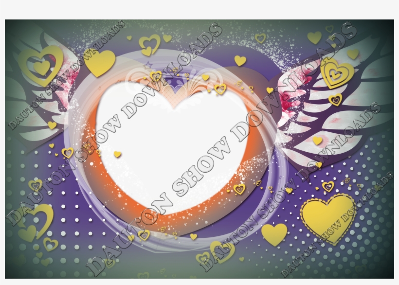 Moldura Png, Coração - Heart, transparent png download