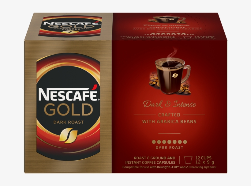 Alt Text Placeholder - Nescafe Gold Dark Roast, transparent png download