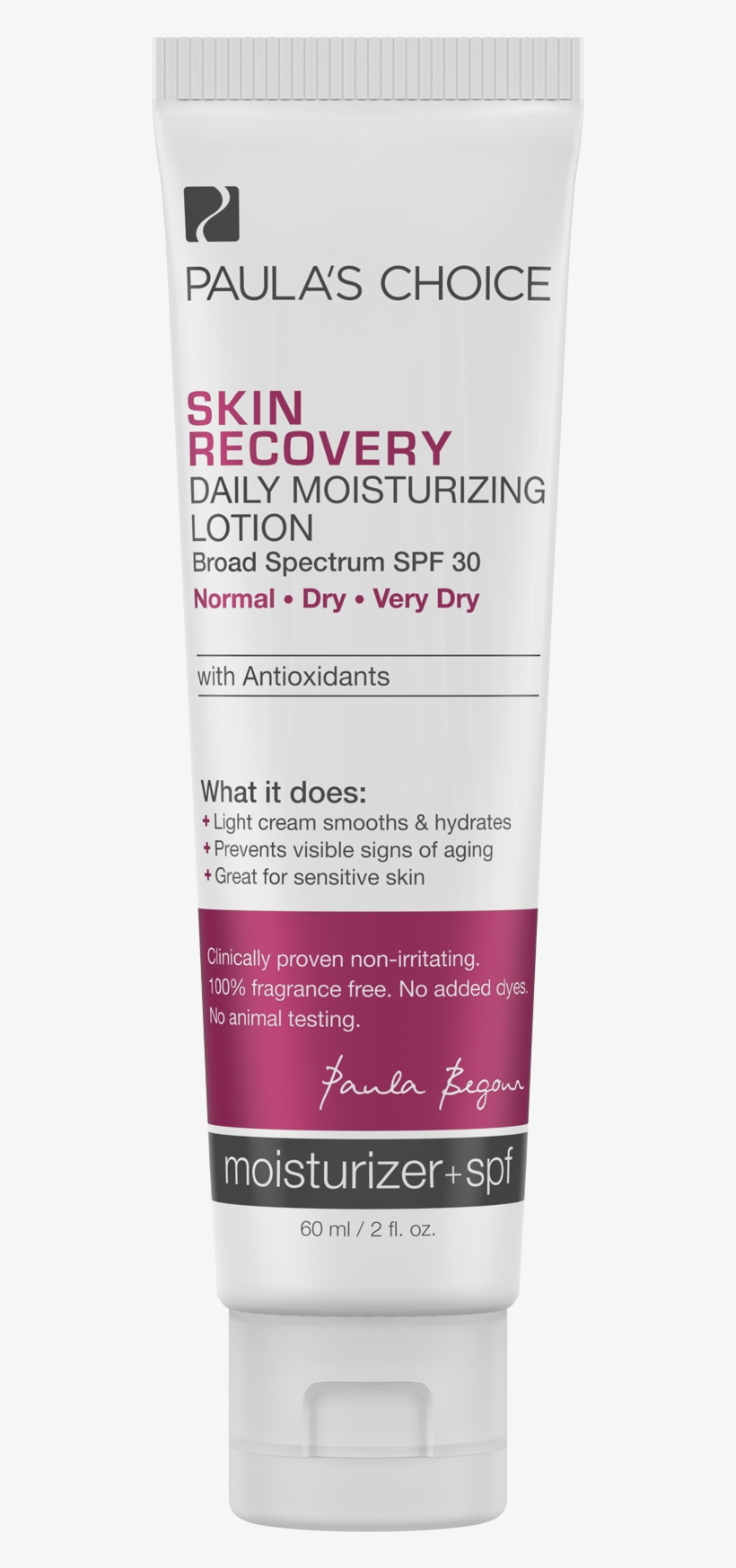 Skin Recovery Daily Moisturizing Lotion Spf 30 1460 - Paula's Choice Skin Balancing Ultra Sheer Daily Defense, transparent png download