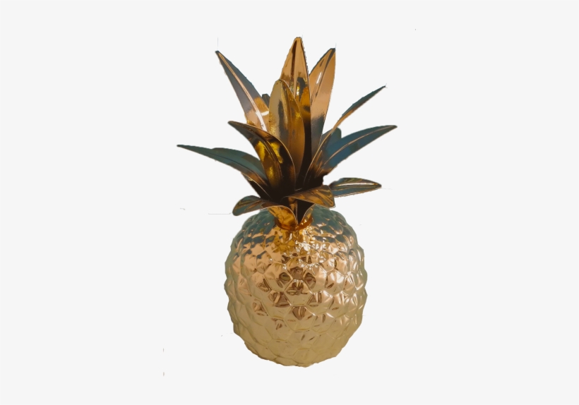 Pineapple Gold Candle Holder - Centimetre, transparent png download