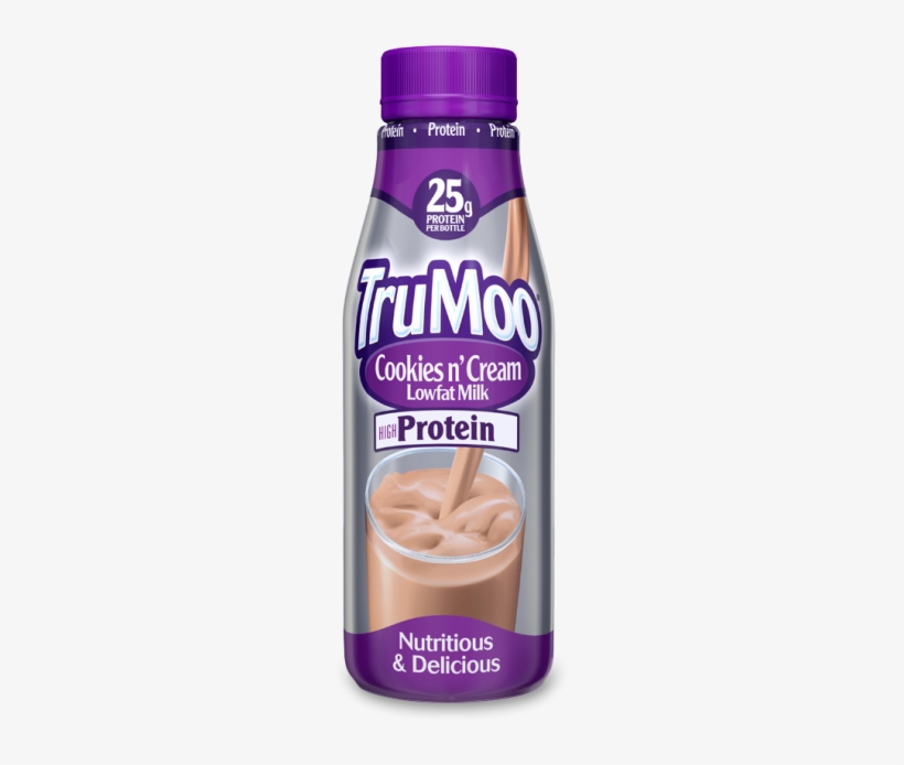 Trumoo Protein Cookies N' Cream Milk - Trumoo Cookies And Cream Milk, transparent png download